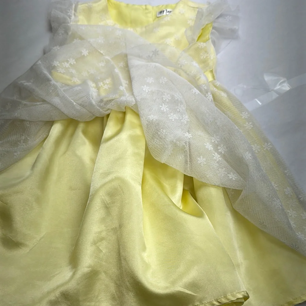 Nannette Yellow Sleeveless Sundress for Weddings_4
